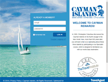 Tablet Screenshot of caymanrewards.com